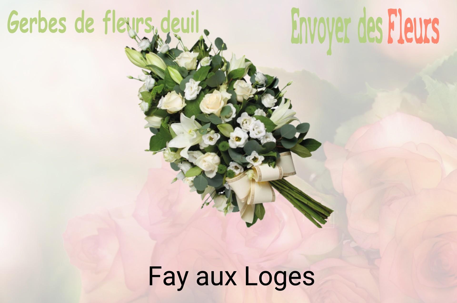 Gerbe de fleurs de deuil livrée à Fay-aux-Loges
